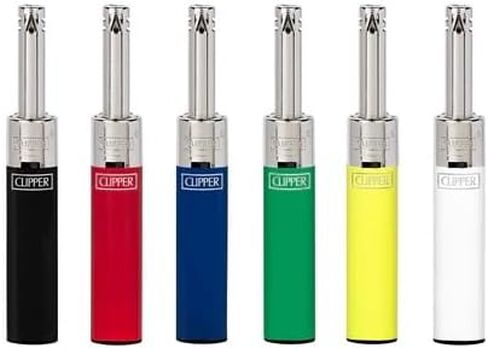 ولاعات أنبوبية صغيرة من Clipper – ولاعات جيب بوتان قابلة لإعادة التعبئة – تصميم أنبوبي صغير – ألوان متنوعة – مجموعة من 6 in Kuwait