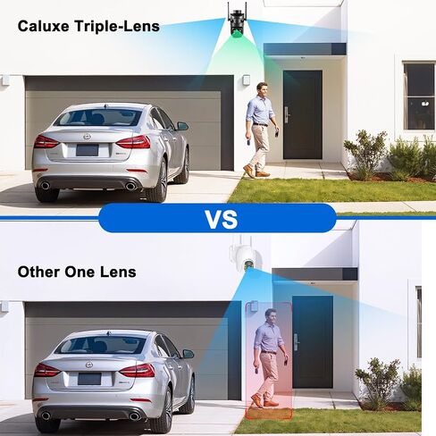 6MP Triple Lens Security Camera Outdoor,24/7 Recording Home Security Camera in Kuwait