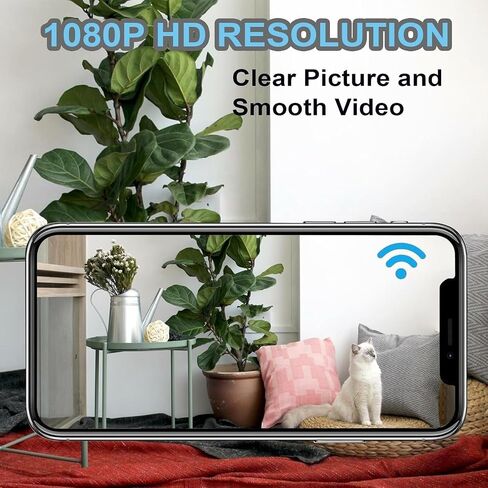 Mini Spy Camera Hidden Camera with Video Samll Room Cam Nanny Cam WiFi Home Security Camera Night Vision Live Feed Playback Phone App Control, 2 Packs in Kuwait