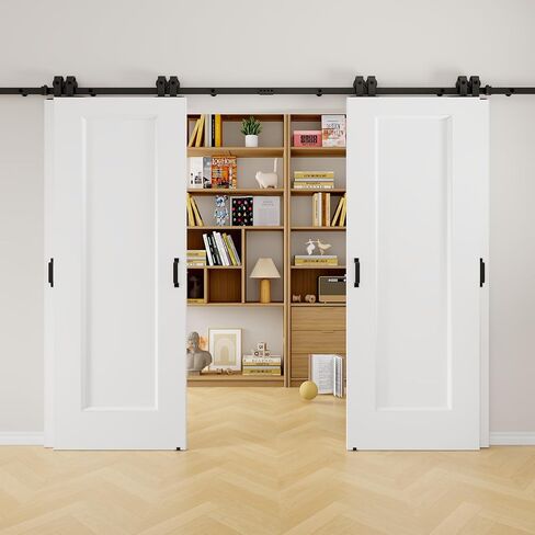1-Paneled Hollow Core Bypass Barn Door, 112"×80" in Saudi Arabia