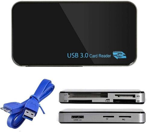 USB 3.0 8 في 1 فلاش مدمج قارئ بطاقات متعدد CF محول مايكرو SD MS XD 5 جيجابت في الثانية in Kuwait
