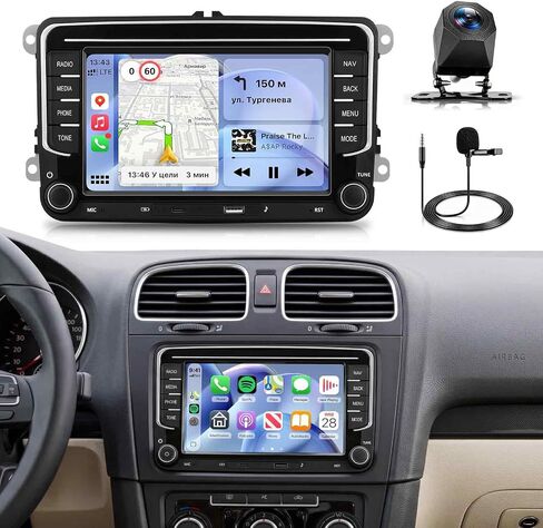 4G+64G Car Radio for Volkswagen VW Jetta Golf Passat Seat Skoda Stereo in Kuwait