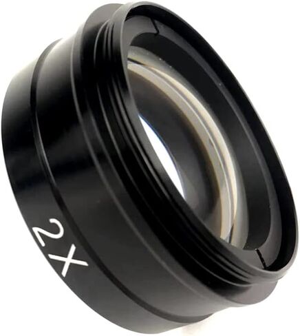 0.5X / 2.0X / 0.3X Barlow Auxiliary Objective Glass Lens For 10A 180X 300X Lens Industry Video Microscope Camera (Color : 0.5X 2.0X) in Kuwait