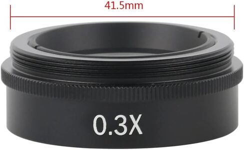 0.75X 0.5X 2.0X 0.35X 1X Barlow Auxiliary Objective Glass Lens 200X 180X 300X C Mount Lens Industrial Video Microscope Camera (Color : 0.5X) in Kuwait