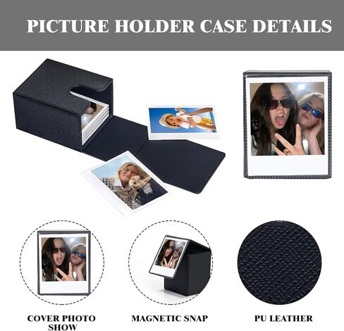 Picture Holder Case for Polaroid Now/600/I-Type/Wide Camera, Black in Saudi Arabia