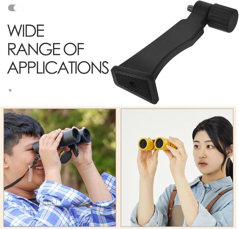 KALLORY Universal Metal Binocular Tripod Adapter Mount Bracket for Binoculars with Adjustable Height and Angle, Lightweight and Portable Design for Outdoor Activities and Sports Events in Kuwait