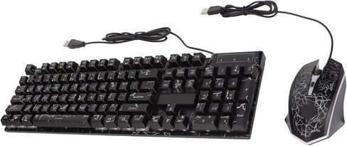 Pissente USB Keyboard Mouse Combo, 104 Keys Colorful Backlight in Saudi Arabia