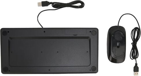 Pissente Wired Keyboard Mouse Combo, 78 Keys Round Keycap (Black) in Saudi Arabia