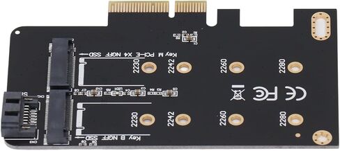 NGFF M.2 to PCIe Adapter, Dual SSD Support in Kuwait