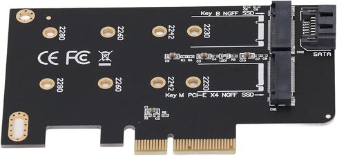 NGFF M.2 to PCIe Adapter, Dual SSD Support in Kuwait