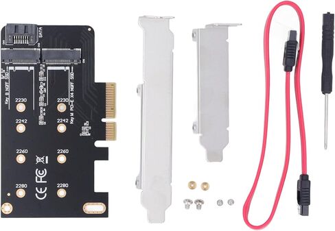 NGFF M.2 to PCIe Adapter, Dual SSD Support in Kuwait