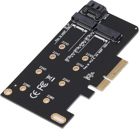NGFF M.2 to PCIe Adapter, Dual SSD Support in Kuwait