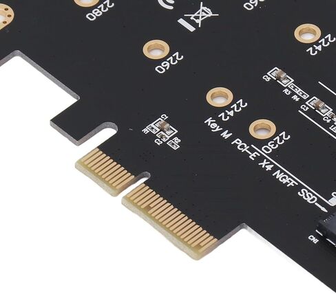 NGFF M.2 to PCIe Adapter, Dual SSD Support in Kuwait