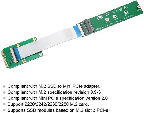 Adapter Card Mini PCIE to NVMe M.2 NGFF SSD Converter for in Kuwait