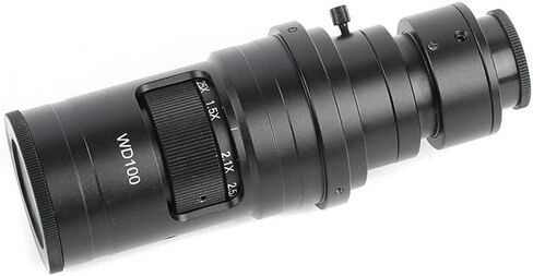 Adjustable 180X 120X 300X 200X 130X Zoom C mount Lens 0.7X~4.5X Magnification 25mm For HDMI USB Industry Video Microscope Camera (Color : 120X) in Kuwait