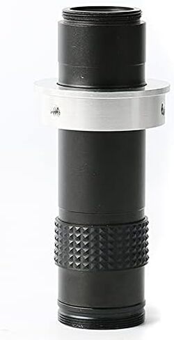 Adjustable 180X 120X 300X 200X 130X Zoom C mount Lens 0.7X~4.5X Magnification 25mm For HDMI USB Industry Video Microscope Camera (Color : 120X) in Kuwait
