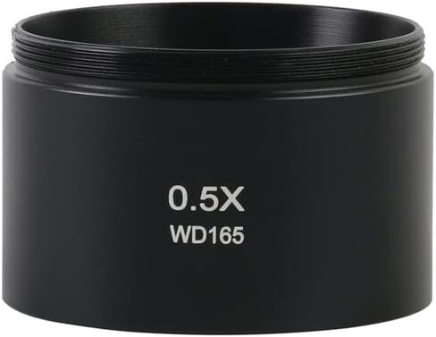 WD30 WD165 WD120 0.3X 0.5X 0.7X 0.75X 1X 1.5X 2X Trinocular Microscope Stereo Microscope Auxiliary Objective Lens Barlow Lens (Color : 2x) in Kuwait