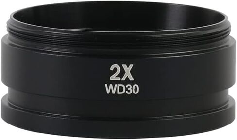 WD30 WD165 WD120 0.3X 0.5X 0.7X 0.75X 1X 1.5X 2X Trinocular Microscope Stereo Microscope Auxiliary Objective Lens Barlow Lens (Color : 2x) in Kuwait