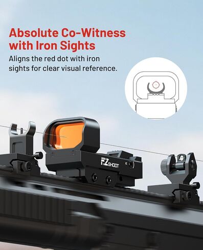 EZshoot 3 MOA Dot & 60 MOA Circle Red Dot Sight, Motion Awake Optics in Kuwait