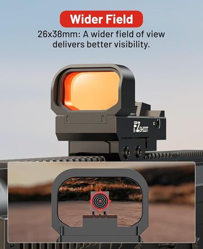 EZshoot 3 MOA Dot & 60 MOA Circle Red Dot Sight, Motion Awake Optics in Kuwait