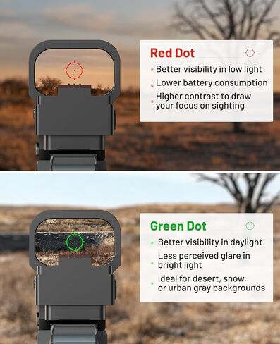 EZshoot 3 MOA Dot & 60 MOA Circle Red Dot Sight, Motion Awake Optics in Kuwait