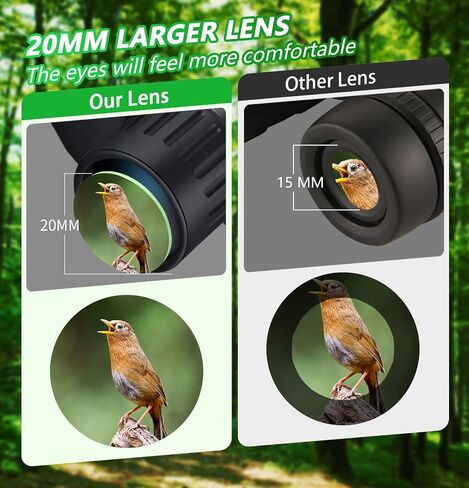 Small Compact Binoculars Adults Kids - 20x25 Mini Pocket Binocular for Bird Watching, Waterproof Portable Powerful Binocular, Lightweight High Powered Easy Focus Binoculars for Concert, Outdoor Hiking in Kuwait