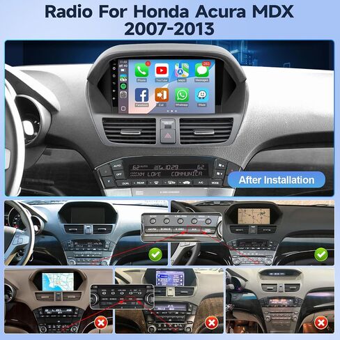 Leadfan Android 13 Car Radio for Honda Acura MDX 2007-2013 4+64G Stereo in Kuwait