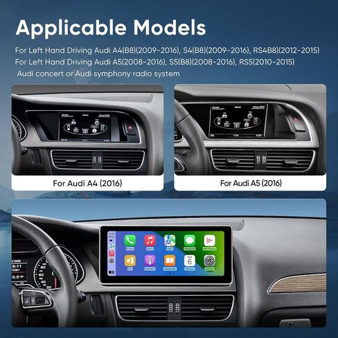 10.25 inch Touch Screen for Audi A4 A5 S4 S5 RS4 RS5 Concert/Symphony in Kuwait