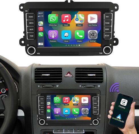 2026 Upgrade 7" CarPlay & Android Auto Linux Screen for Volkswagen in Kuwait