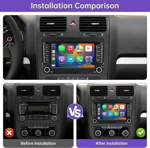 2026 Upgrade 7" CarPlay & Android Auto Linux Screen for Volkswagen in Kuwait