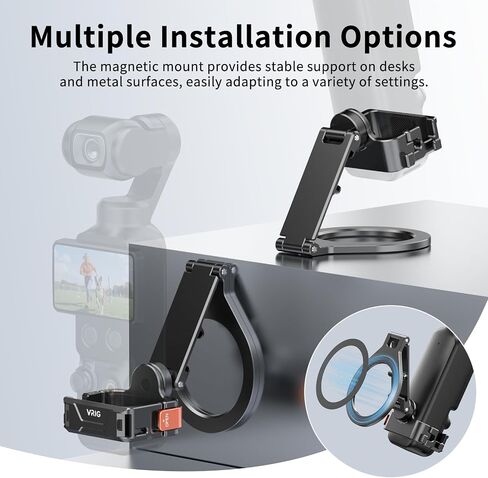 VRIG Magnetic Mount Stand for DJI Osmo Pocket 3/4/ 4P/ Xtra Muse in Saudi Arabia