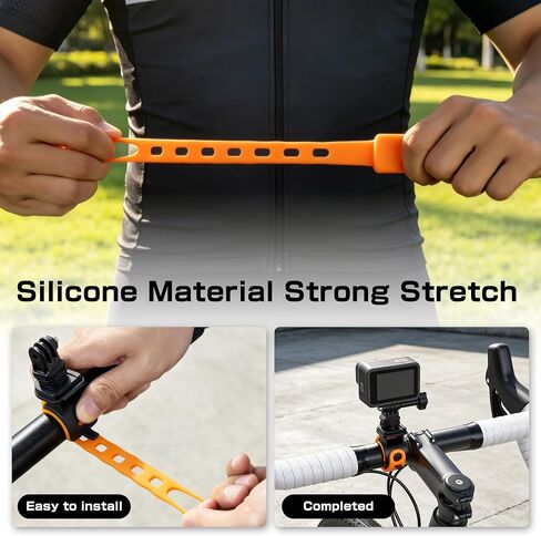 Quick Release Camera 360 Strap Mount Flexible Wrap Band for Insta360 X6X5X4 in Saudi Arabia