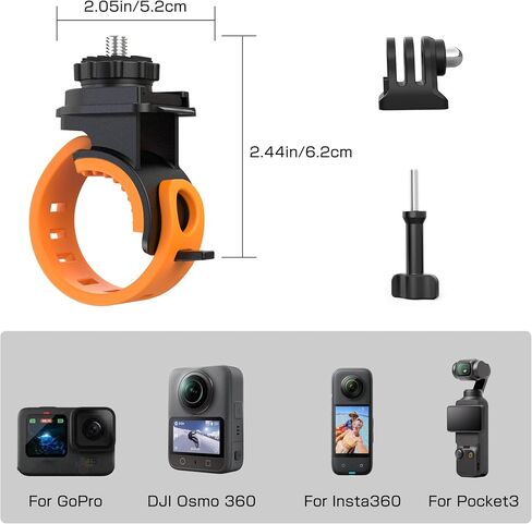 Quick Release Camera 360 Strap Mount Flexible Wrap Band for Insta360 X6X5X4 in Saudi Arabia