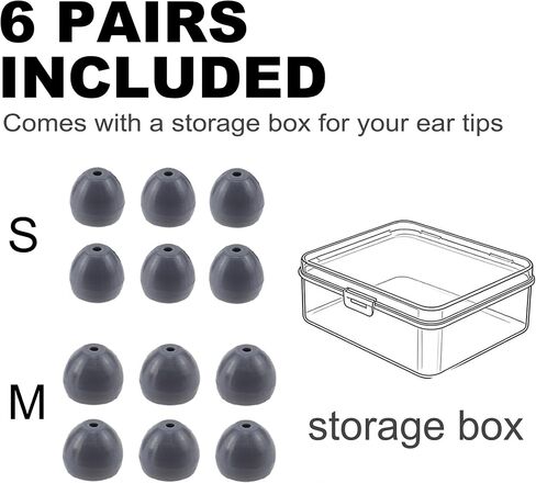 Replacement Ear Tips for Shure SE115 SE215 SE315 SE425 SE535, S/M in Saudi Arabia
