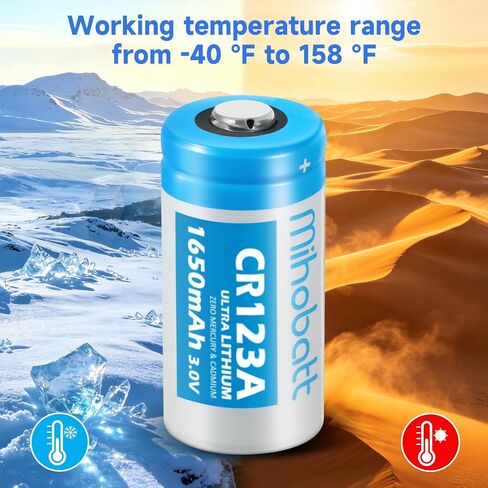 20-Pack CR123A 3V Lithium Batteries 1650mAh in Kuwait