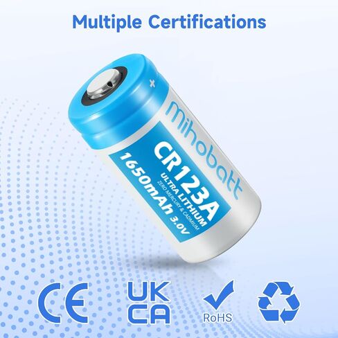 20-Pack CR123A 3V Lithium Batteries 1650mAh in Kuwait