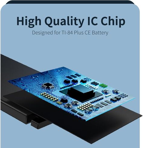 TI 84 Plus CE Battery - [𝟭𝟭𝟴𝟬𝗺𝗔𝗵] Replacement Battery for Texas Instruments TI-84 Plus CE -Part Number: 3.7L1200SPB/3.7L12005SPB - P11P35-11-N01 in Kuwait