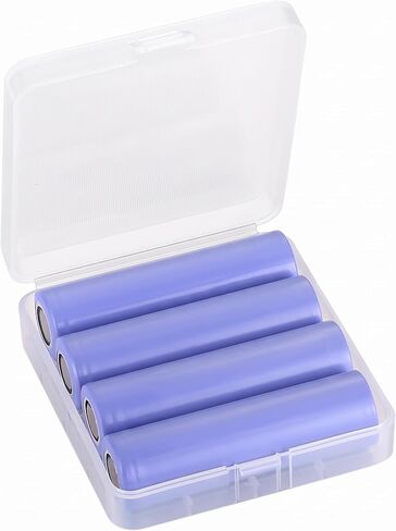 Slimline 18650 Battery Case, Compact & Portable Pouch Sleeve for 18650 Rechargeable Batteries (Holds 4 Batteries Total) in Kuwait