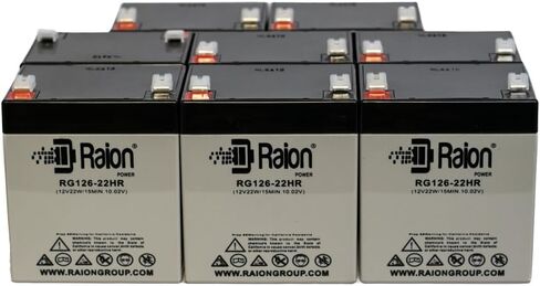 Raion Power RG126-22HR 12V 5.5Ah Compatible Replacement High Rate Discharge Rechargeable Battery for CSB HRL1223WF2-8 Pack in Kuwait