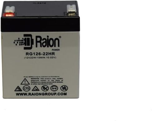 Raion Power RG126-22HR 12V 5.5Ah Compatible Replacement High Rate Discharge Rechargeable Battery for CSB HRL1223WF2-8 Pack in Kuwait