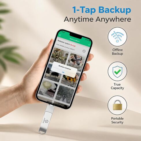 True Capacity 256GB MFi Certified iPhone Photo Stick, 3-in-1 Flash Drive in Saudi Arabia