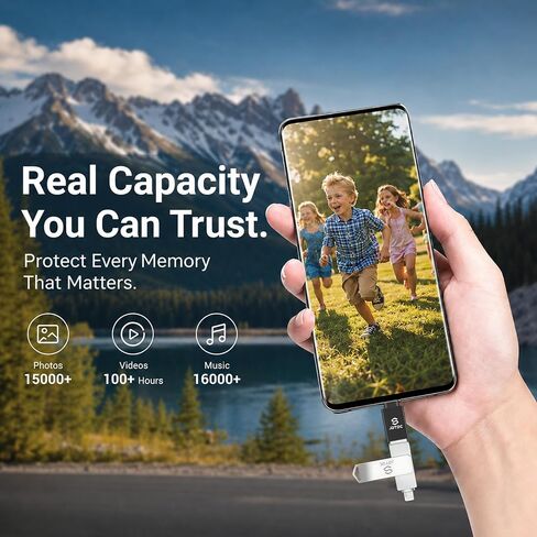 True Capacity 256GB MFi Certified iPhone Photo Stick, 3-in-1 Flash Drive in Saudi Arabia