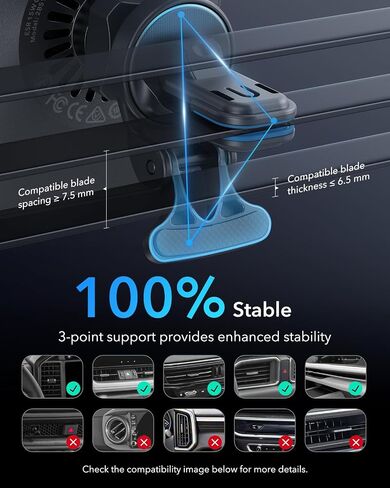 ESR for 15W MagSafe Car Mount Charger w/CryoBoost, Made for Apple-Certified in Kuwait