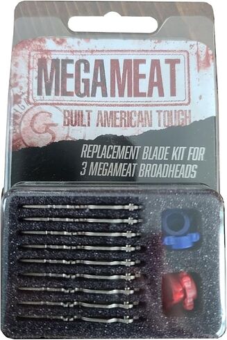 G5 Megameat Replacement Blade Kit | Durable Steel Sharp Replacement Blades for Megameat 100 Gr & 125 Gr Standard & Crossbow Broadheads in Saudi Arabia