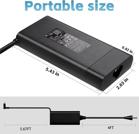 150W 135W Charger Compatible with HP Gaming Laptop 4.5x3.0mm Round Blue Tip in Kuwait
