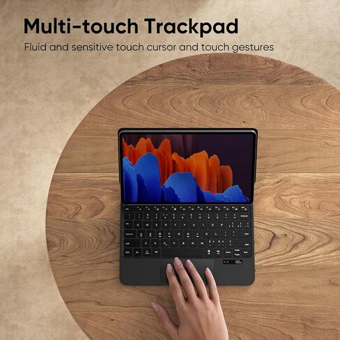 doqo Magic Keyboard case for Samsung Galaxy Tab S6 Lite 10.4 inch in Kuwait