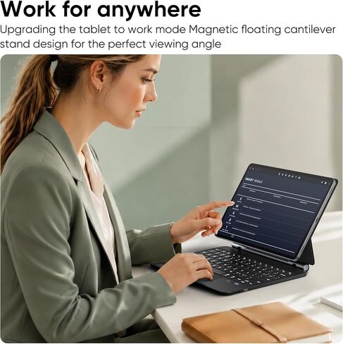 doqo Magic Keyboard case for Samsung Galaxy Tab S6 Lite 10.4 inch in Kuwait