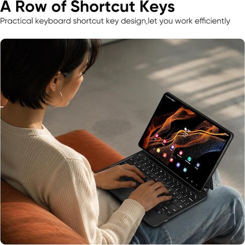doqo Magic Keyboard case for Samsung Galaxy Tab S6 Lite 10.4 inch in Kuwait