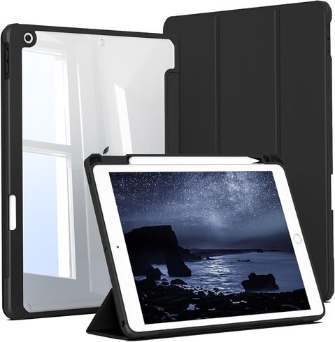 JKSML Case for iPad 9th/8th/7th Generation 10.2 Inch, Cream White in Kuwait
