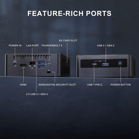 Intel NUC 10 Pro NUC10i5FNH, Core i5-10210U, Barebone, NO RAM,SSD in Kuwait